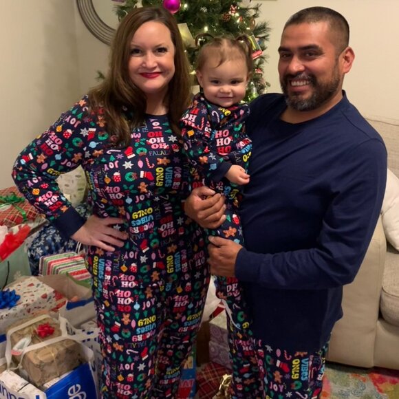 Mens Holiday Christmas Matching Family Pajamas - Size Medium - Picture 4 of 12